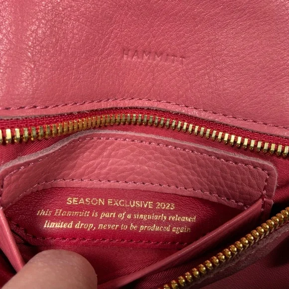 NWOT - Hammitt Small Tony Pink Leather Crossbody Bag - Picture 14 of 16